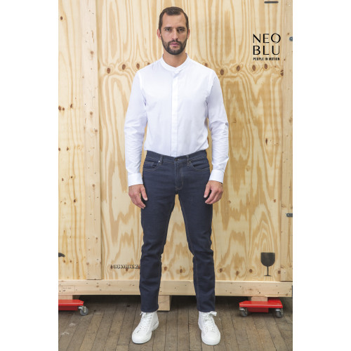 03792 Neo Blu BART MEN Long Sleeve Shirt