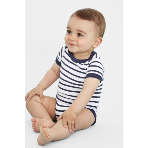 01401 SOL's MILES BABY Striped Bodysuit