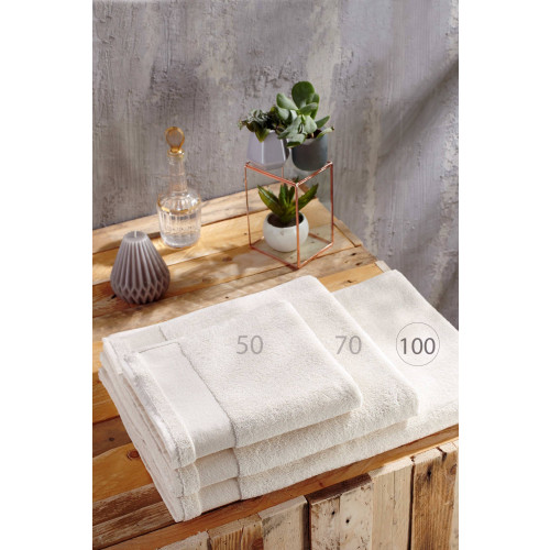 PENINSULA 100 BATH SHEET BLANC One Size