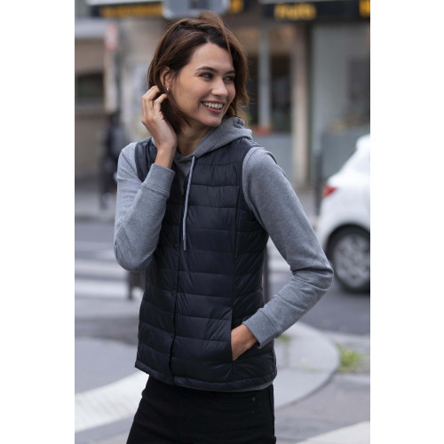 ARTHUR WOMEN Light Weight Sleeveless Down Jacket Deep Black M