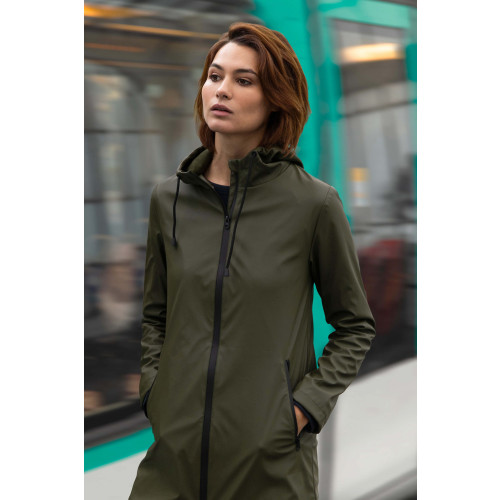 03175 Neo Blu ANTOINE WOMEN Wax Parka