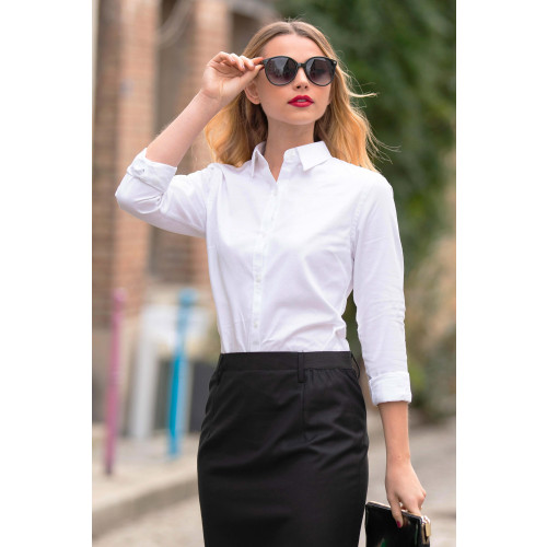 03183 Neo Blu BLAISE WOMEN Iron Free Shirt