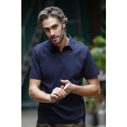 OSCAR MEN POLO Deep Black M