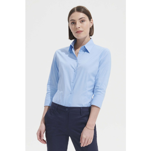 17010 SOL'S EFFECT 3/4 SLEEVE STRETCH WOMEN'S SHIRTÂ POPLIN