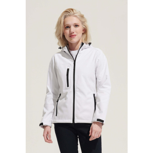 46802 SOLS REPLAY WOMEN'S HOODED SOFTSHELL