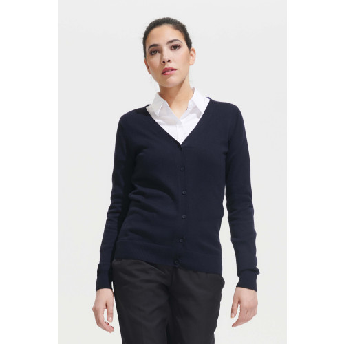 90012 SOL'S GOLDEN WOMEN WOMEN'S V-NECK KNITTED CARDIGAN