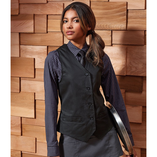 PR621 CL Premier Ladies Hospitality Waistcoat        CLEARANCE