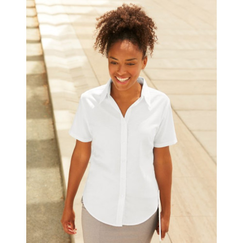 65000 CL FOTL Ladies Oxford Short Sleeve Shirt CLEARANCE