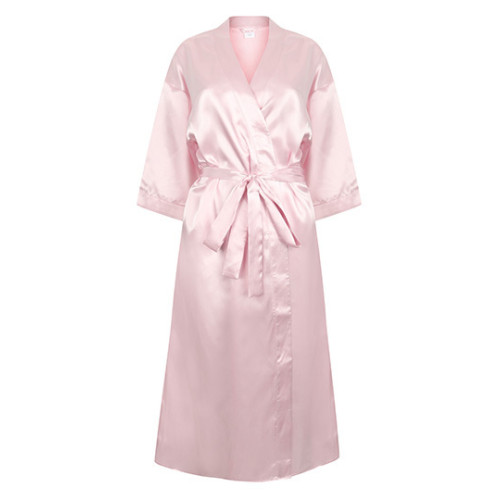 TC054M CL TOWEL CITY LADIES SATIN ROBE        CLEARANCE