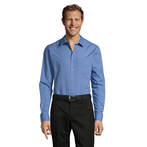 02922 SOL'S BALTIMORE FIT LS POPLIN SHIRT POLYCOTTON