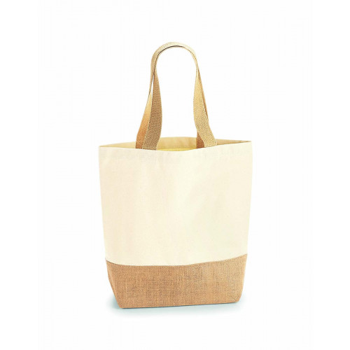 JUTE BASE CANVAS SHOPPER NATURAL ONE SIZE