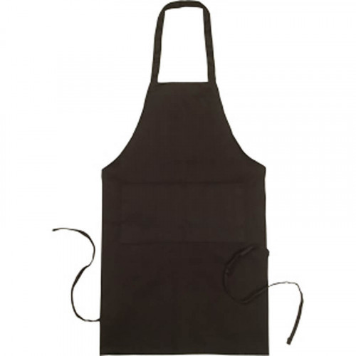 Bib Apron Black No Pocket