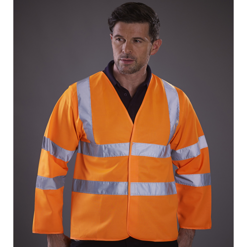 Hi-Vis Long Sleeve Jacket S Orange