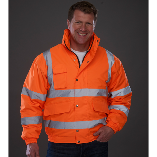YK043 CL Yoko Hi-Vis Classic Bomber Jacket CLEARANCE