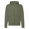 62062 Zip Thru Hooded Sweat Fruit of the Loom