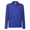 63201 Fruit of the Loom Kids L/S Poly/Cotton Piqué Polo