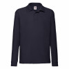63201 Fruit of the Loom Kids L/S Poly/Cotton Piqué Polo