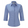 Russell Ladies 3/4 Sleeve Fitted Poplin Shirt