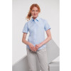 933F Russell Ladies S-Sleeve Easy Care Oxford Shirt