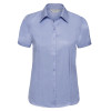 963F Russell Herringbone Ladies SS Shirt