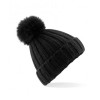 BB413 Beechfield Verbier Fur Pop Pom Beanie