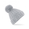 BB413 Beechfield Verbier Fur Pop Pom Beanie