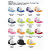 BB645 Beechfield Vintage Snapback Trucker Cap