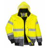 C465 Portwest Hi-Vis 3-in-1 Contrast Bomber Jacket