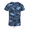 SOL'S CAMO Men's Round Collar T-shirt