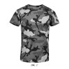 SOL'S CAMO Men's Round Collar T-shirt