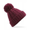 BB480 Beechfield Cable Knit Melange Beanie