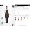 SOL'S GALA Long Apron with pockets