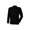 Henbury Long Sleeve Cotton Piqué Polo Shirt