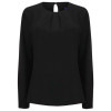 HB598 Henbury LADIES PLEAT FRONT L/S BLOUSE