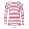 SOL'S MARINE Women's Long Sleeve Striped T-shirt
