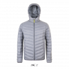 SOL'S RAY Men's Light Hooded Down Jacket