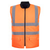 S469 Portwest Hi-Vis Reversible Bodywarmer