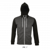 SOL'S SILVER Unisex Hooded Zipped Jacket