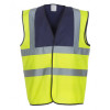 YK001 Yoko Hi-Vis Two Band Waistcoat