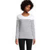 03100 SOL's MATELOT Women's Long Sleeve Striped T-shirt